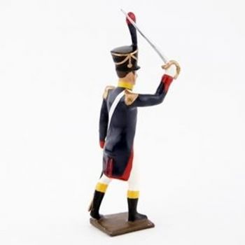 officier de l'infanterie de ligne (1812) à l'assaut