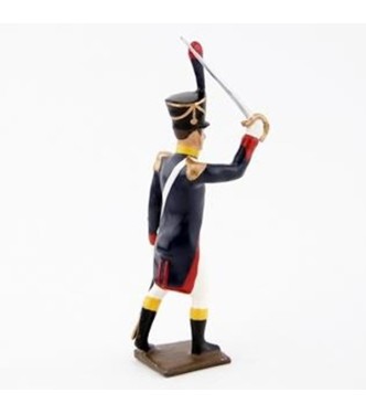 officier de l'infanterie de ligne (1812) à l'assaut