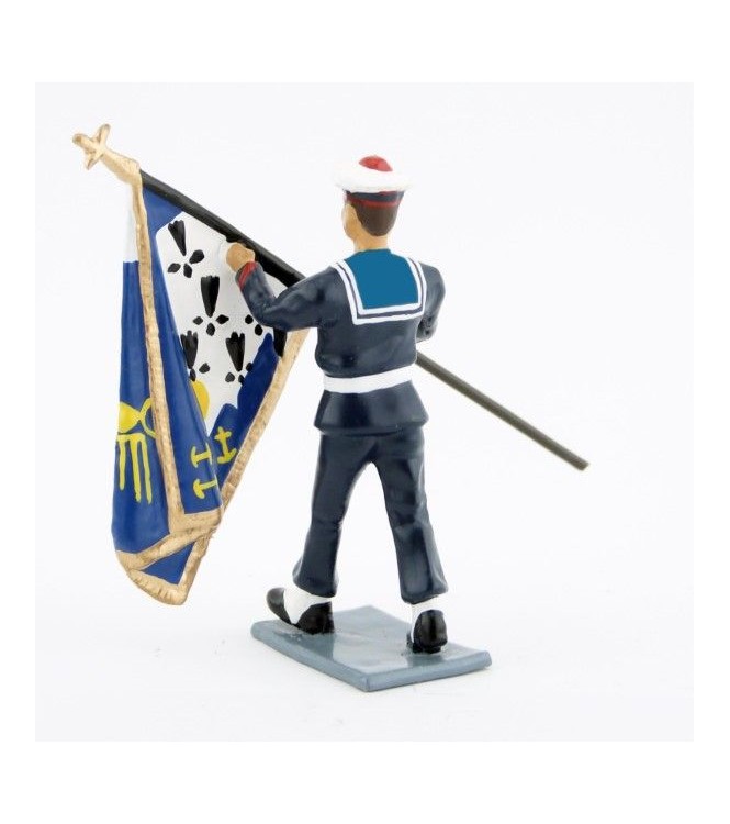 Drapeau du Bagad de Lann-Bihoué, tenue d'hiver