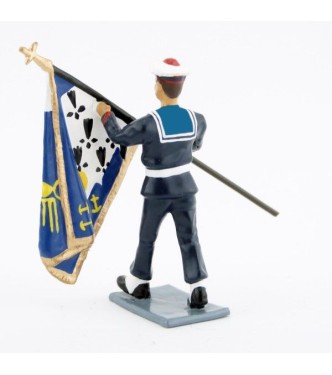 Drapeau du Bagad de Lann-Bihoué, tenue d'hiver