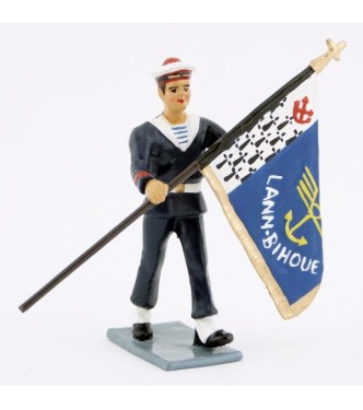 Drapeau du Bagad de Lann-Bihoué, tenue d'hiver
