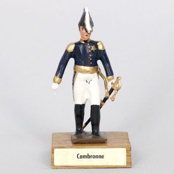 général Cambronne sur socle bois