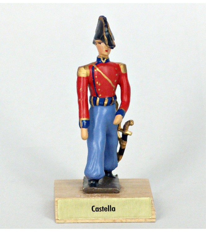général Castella sur socle bois