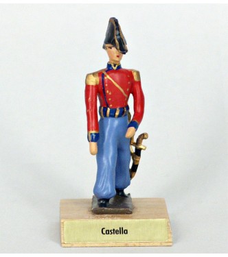 général Castella sur socle bois