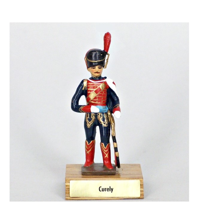 général Curely sur socle bois