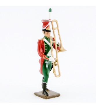 sacqueboute (trombone à coulisse) de la musique du 9ème de ligne