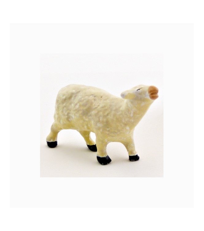 Mouton tête levée (grande crèche ronde-bosse, h. 30 mm)