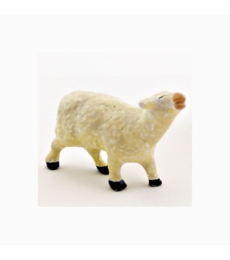 Mouton tête levée (grande crèche ronde-bosse, h. 30 mm)