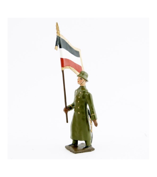 drapeau de l'infanterie prussienne avec casque acier (stahlhelm)