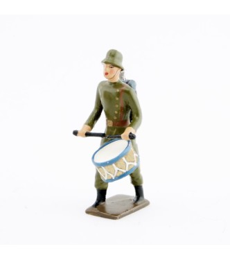 tambour de l'infanterie prussienne avec casque acier (stahlhelm)