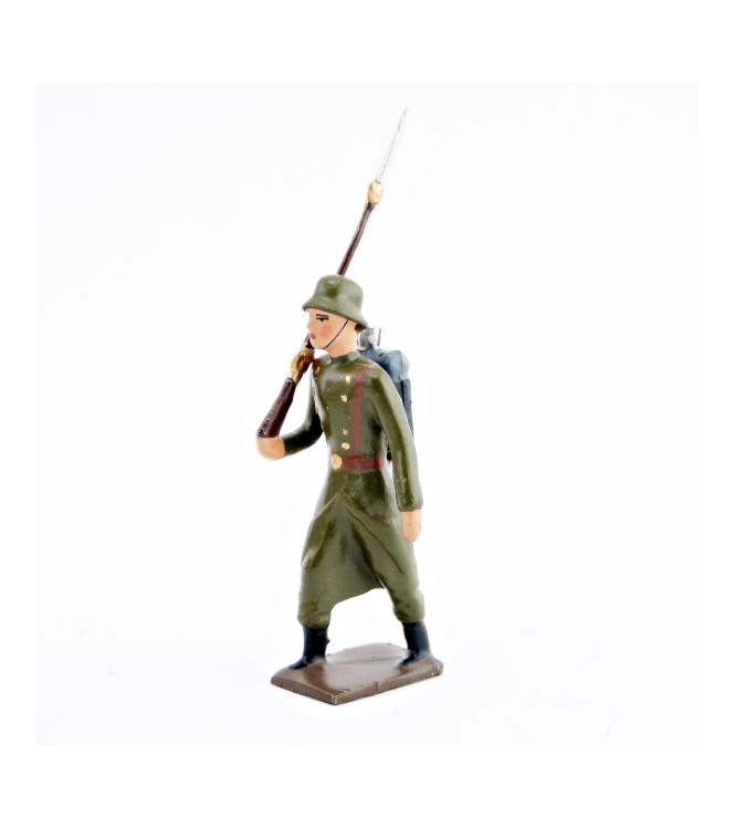 fantassin de l'infanterie prussienne avec casque acier (stahlhelm)