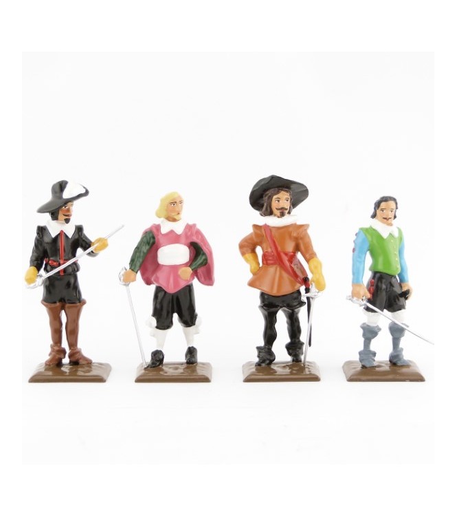 ensemble de 4 personnages (collection les Trois Mousquetaires)