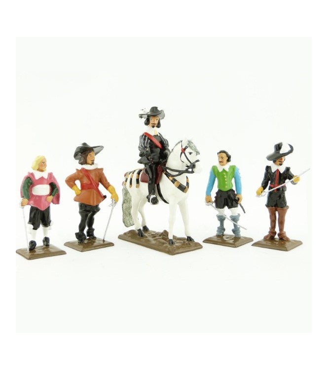 ensemble de 5 personnages (collection les Trois Mousquetaires)
