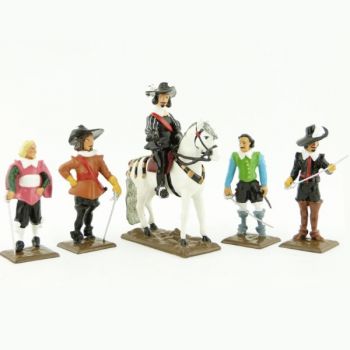 ensemble de 5 personnages (collection les Trois Mousquetaires)