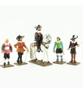 ensemble de 5 personnages (collection les Trois Mousquetaires)