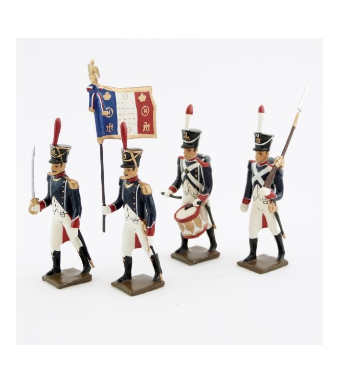 Tirailleurs-grenadiers (1809-1813), ensemble de 4 figurines