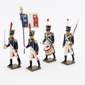 Tirailleurs-grenadiers (1809-1813), ensemble de 4 figurines
