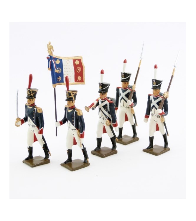 Tirailleurs-grenadiers (1809-1813), ensemble de 5 figurines