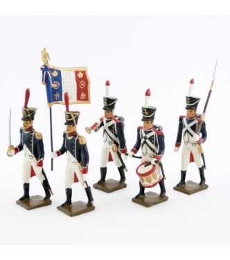 Tirailleurs-grenadiers (1809-1813), ensemble de 5 figurines