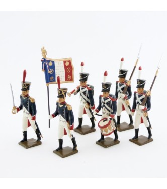 Tirailleurs-grenadiers (1809-1813), ensemble de 6 figurines