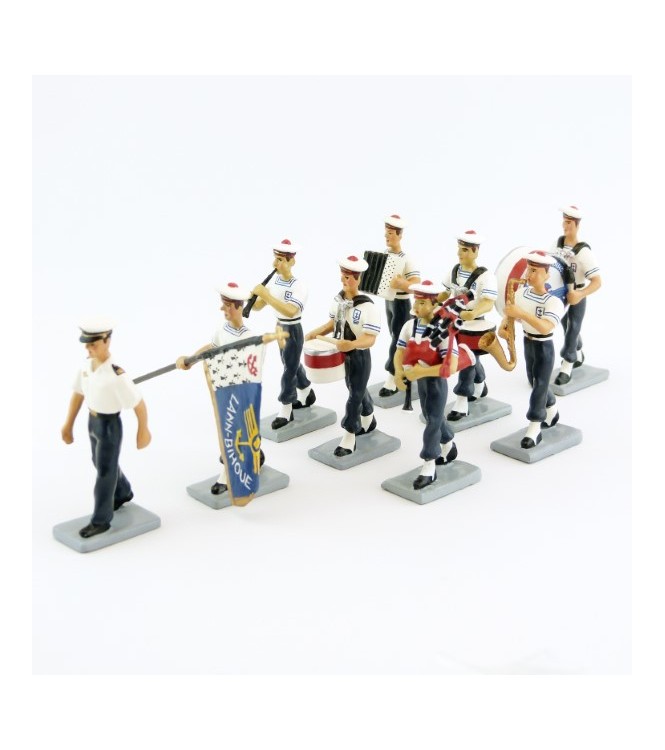 le Bagad de Lann-Bihoué (ensemble de 9 figurines)