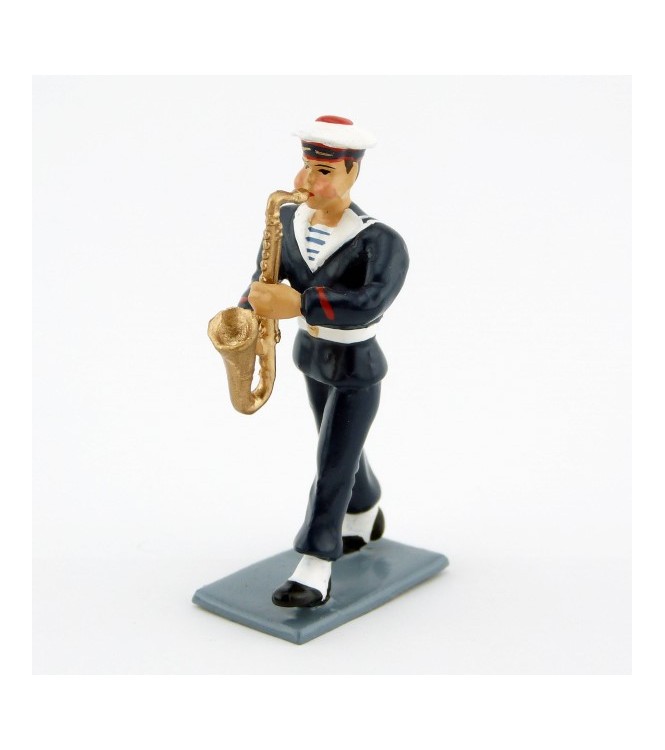 saxophone du Bagad de Lann-Bihoué, tenue d'hiver