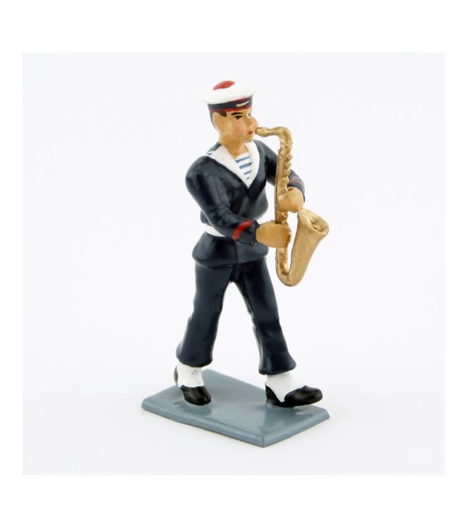 saxophone du Bagad de Lann-Bihoué, tenue d'hiver