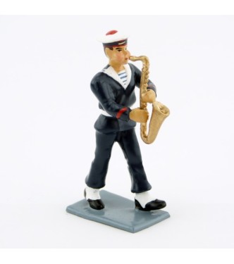 saxophone du Bagad de Lann-Bihoué, tenue d'hiver