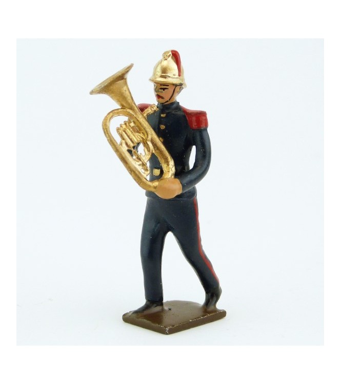 Petit tuba de la Musique des Pompiers (époque 1900)