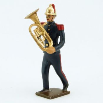 Petit tuba de la Musique des Pompiers (époque 1900)