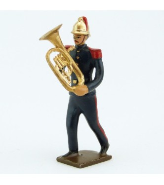 Petit tuba de la Musique des Pompiers (époque 1900)