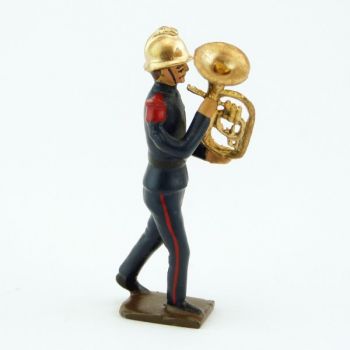 Petit tuba de la Musique des Pompiers (époque 1900)