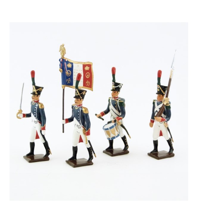 Voltigeurs de la Jeune Garde, ensemble de 4 figurines