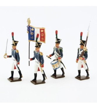 Voltigeurs de la Jeune Garde, ensemble de 4 figurines