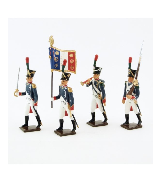 Voltigeurs de la Jeune Garde, ensemble de 4 figurines
