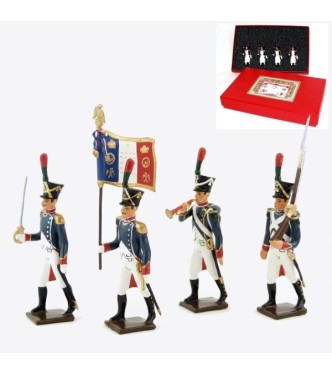 Voltigeurs de la Jeune Garde, coffret de 4 figurines