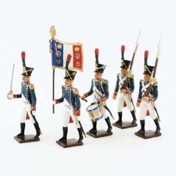 Voltigeurs de la Jeune Garde, ensemble de 5 figurines