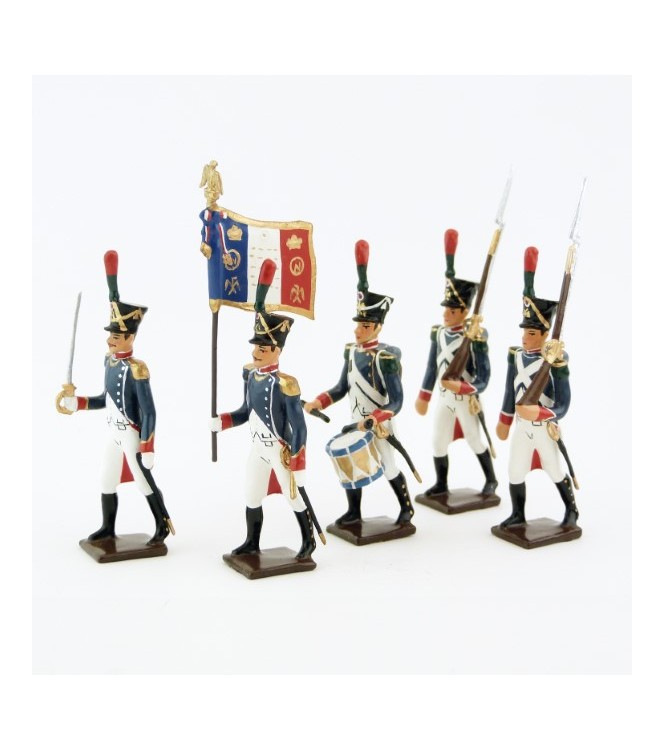 Voltigeurs de la Jeune Garde, ensemble de 5 figurines