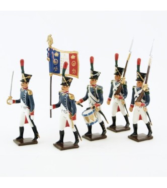 Voltigeurs de la Jeune Garde, ensemble de 5 figurines