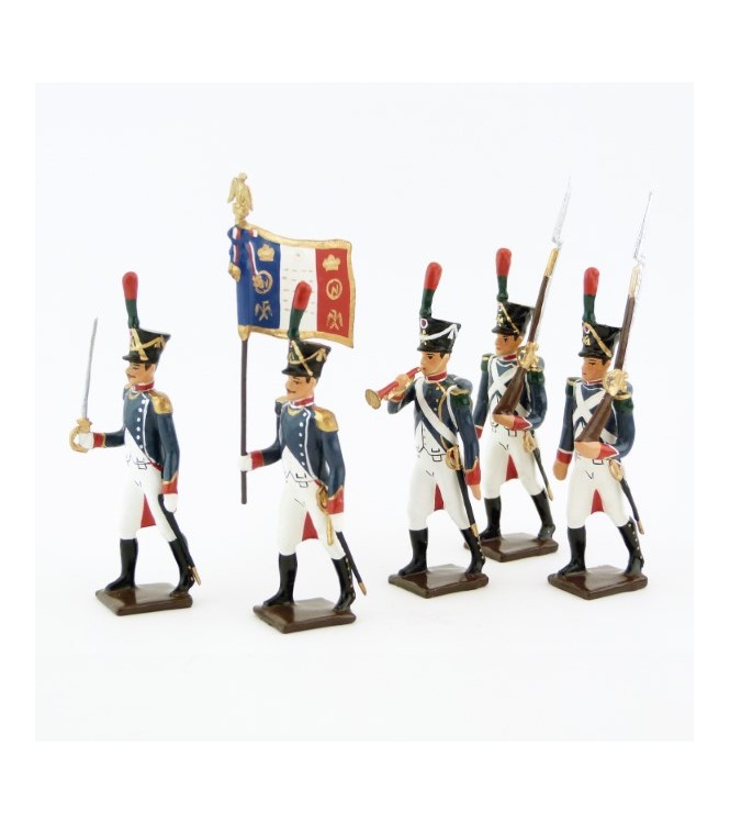 Voltigeurs de la Jeune Garde, ensemble de 5 figurines