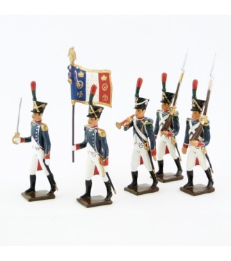 Voltigeurs de la Jeune Garde, ensemble de 5 figurines
