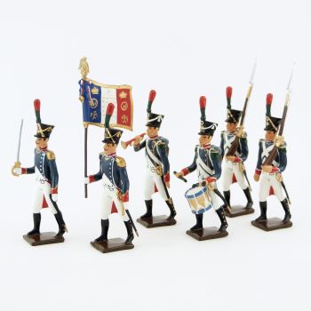 Voltigeurs de la Jeune Garde, ensemble de 6 figurines