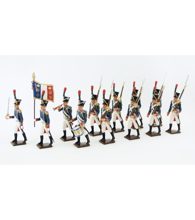 Voltigeurs de la Jeune Garde, ensemble de 12 figurines