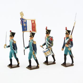 Canonniers Garde-Côtes (1810-1813), ensemble de 4 figurines