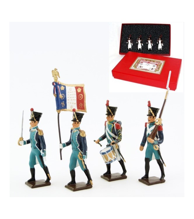 Canonniers Garde-Côtes (1810-1813), coffret de 4 figurines