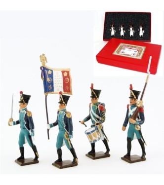 Canonniers Garde-Côtes (1810-1813), coffret de 4 figurines