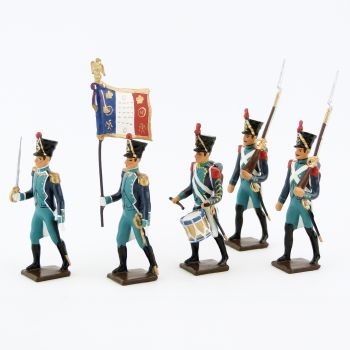 Canonniers Garde-Côtes (1810-1813), ensemble de 5 figurines