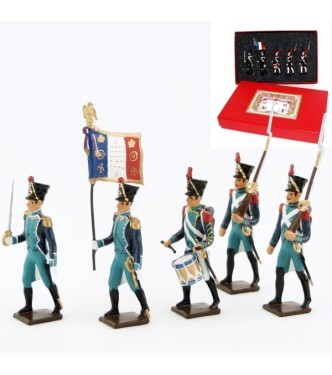 Canonniers Garde-Côtes (1810-1813), coffret de 5 figurines