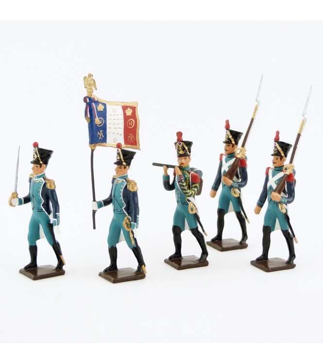 Canonniers Garde-Côtes (1810-1813), ensemble de 5 figurines
