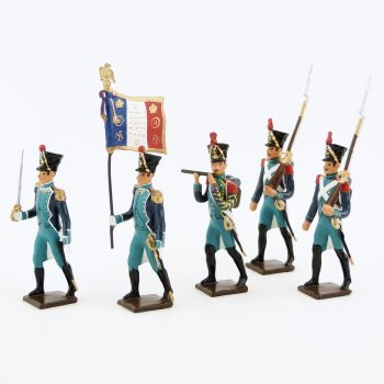 Canonniers Garde-Côtes (1810-1813), ensemble de 5 figurines